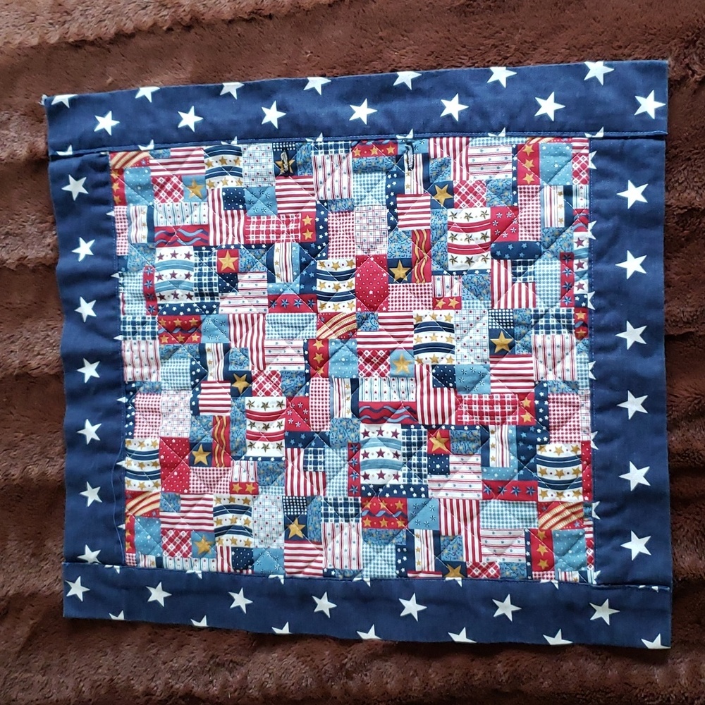 Hand quilted patriotic banner